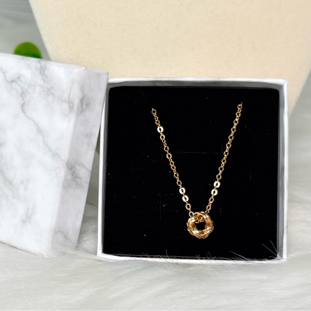 Elegantβ Eternity Knot Necklace